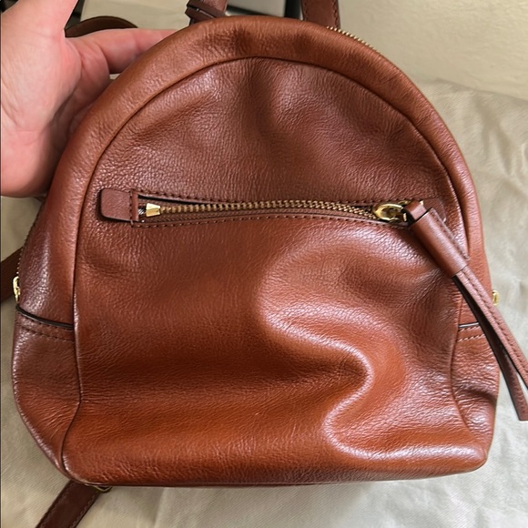 cognac leather backpack by fossil Men's Buckner Nylon Bag, Black : Clothing, Shoes & Jewelry 1 back slide pocket Fossil Brown Leather Backpack with